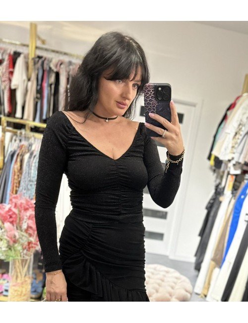 czarna bluzka od Ana Caselli // 2857