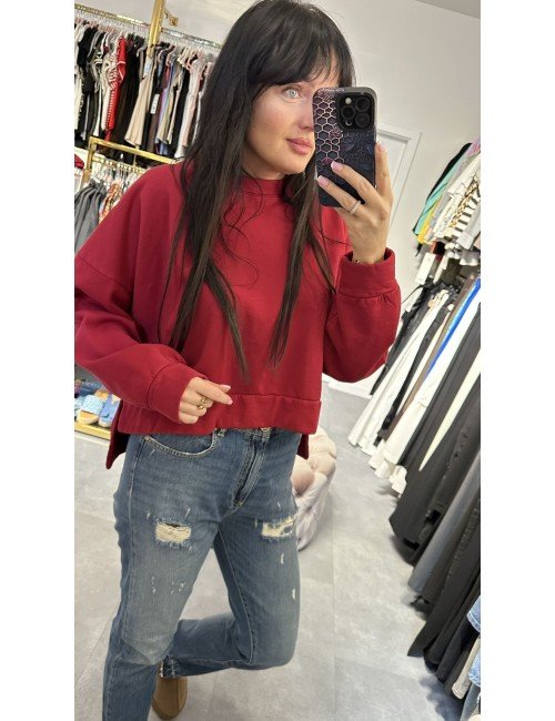 Bordowa bluza od Souvenir // 2939