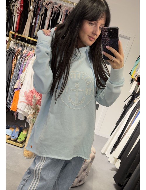 Dłuższa bluza z kapturem // 2947