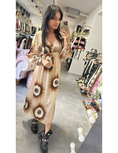 Zwiewna sukienka maxi jedwab, wiskoza // 2955