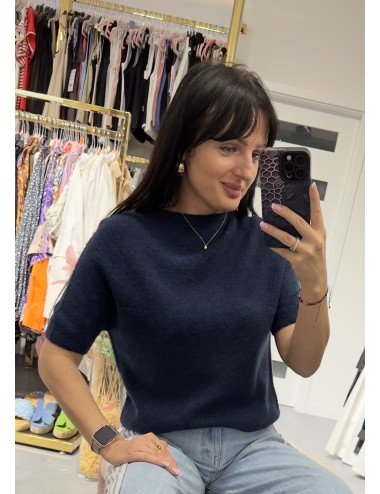 granatowy sweterek // 2968