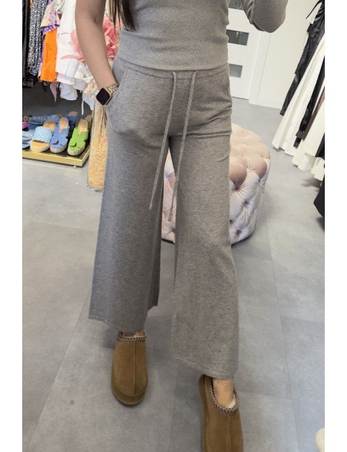 dzianinowe szare spodnie // 2981*