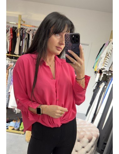 Różowa elegancka koszula na długi rękaw // 3000