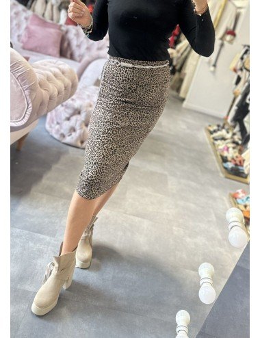 spódnica w panterkę // 3039