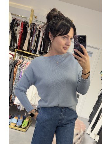 Błękitny cienki sweterek od Ana Caselli // 3079