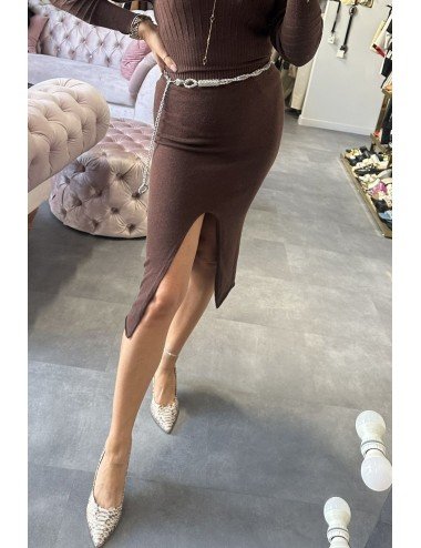brązowa spódnica od ViCOLO // 3108
