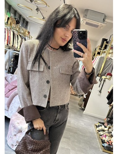 Brązowy żakiet od Lumina // 3111