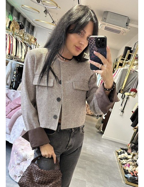 Brązowy żakiet od Lumina // 3111