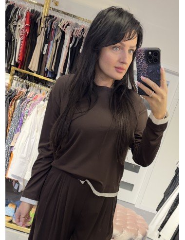 Brązowe bluzka od Lumina // 3138