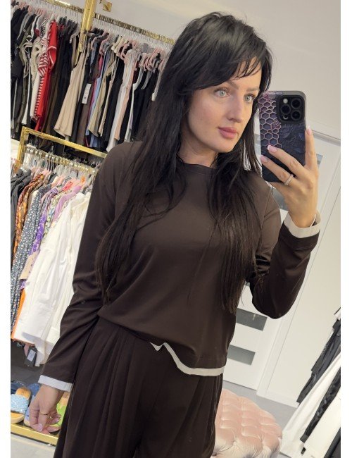 Brązowe bluzka od Lumina // 3138