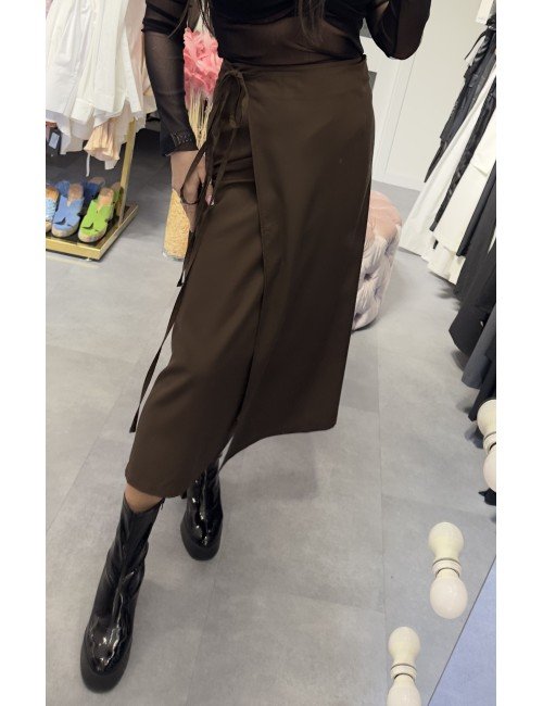 Brązowa wiązana spódnica HaveOne // 3142