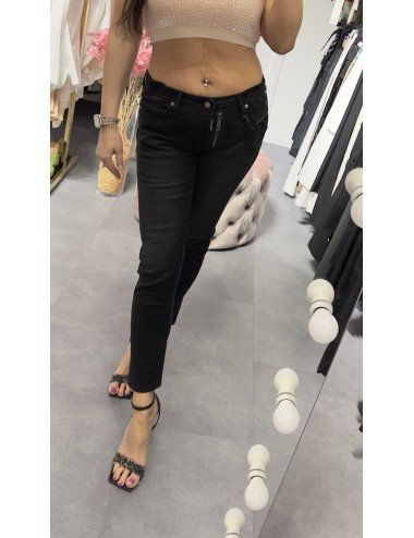 czarne jeansy // 3174