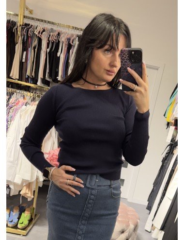 Granatowy sweterek // 3251