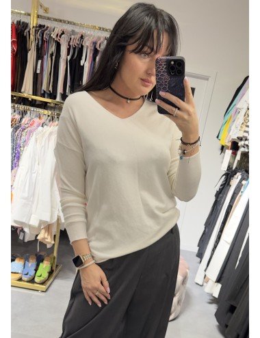 Biały sweter od Ana Caselli // 3262*