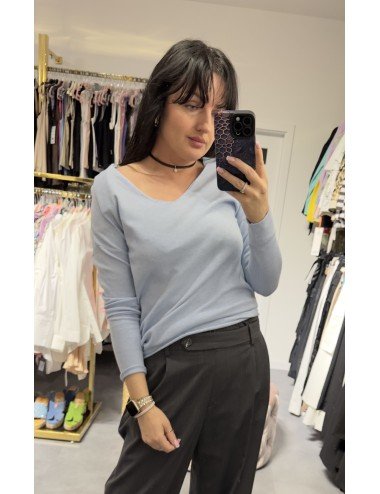 Błękitny sweter od Ana Caselli // 3264