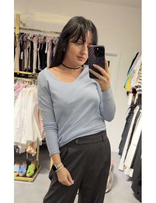 Błękitny sweter od Ana Caselli // 3264