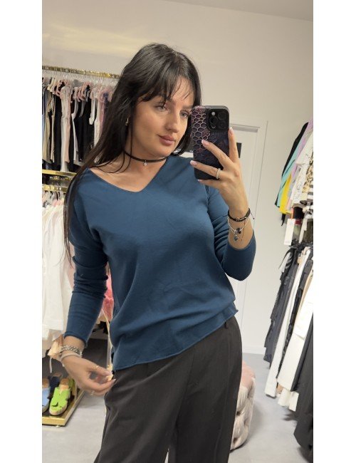 Niebieski sweter od Ana Caselli // 3266