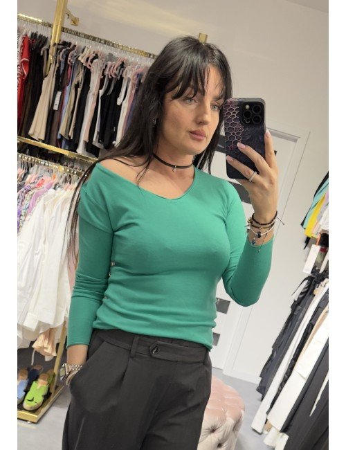 zielony sweter od Ana Casellli // 3268