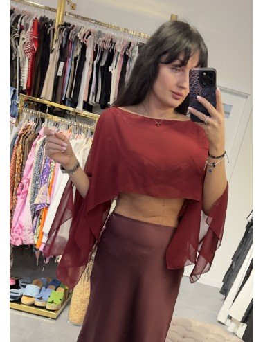 Bordowe bolerko // 3316