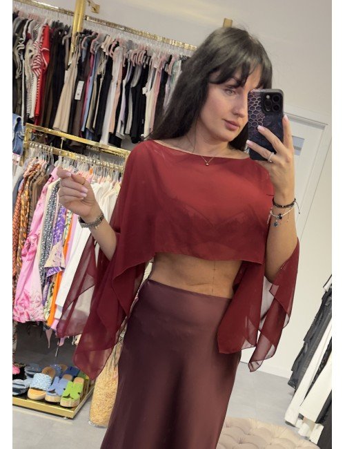 Bordowe bolerko // 3316