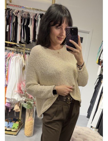 Złoty sweterek od Ana Caselli // 3320