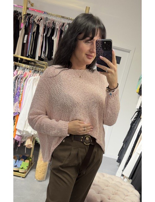 Różowy sweterek od Ana Caselli // 3322