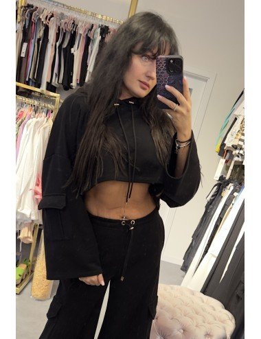 Czarna bluza z kapturem od Imperial // 3336