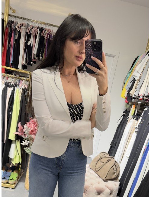 Biały żakiet od Babylon // 3406