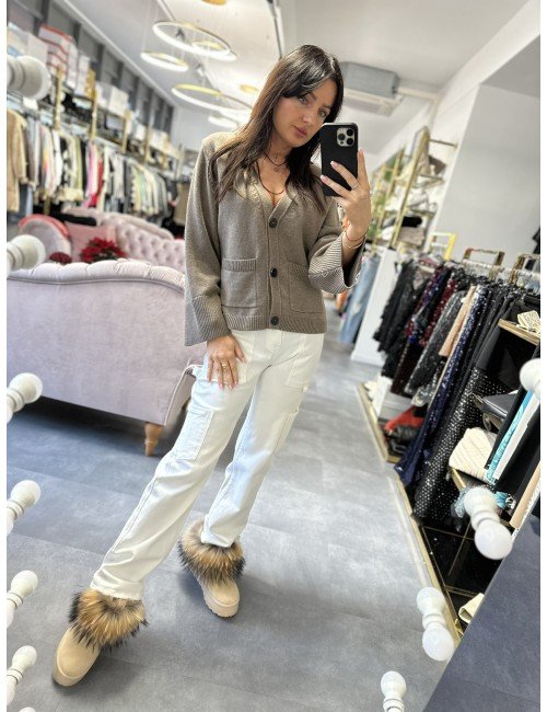 Elegancki, zapinany sweterek od ViCOLO