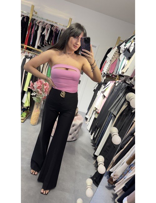 różowy top bez rękawów od Ana Caselli // 1703