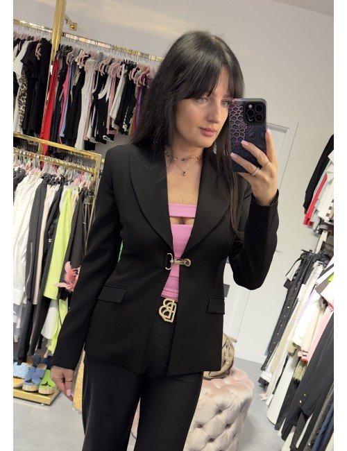 czarny żakiet od Monique Garconne // 3463