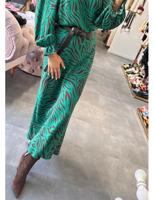 Długa zielona spódnica // 3473