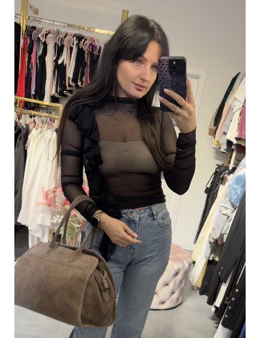 Czarna siateczkowa bluzeczka od Imperial // 3478