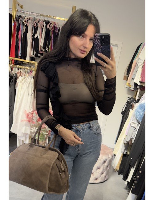 Czarna siateczkowa bluzeczka od Imperial // 3478