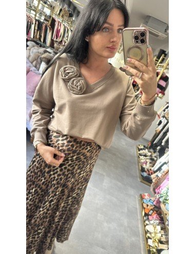 Brązowa bluza bawełniana // 3519