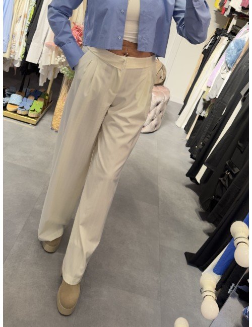 jasne luźne spodnie // 3536