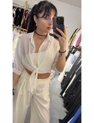 Biała bawełniana koszula // 3544