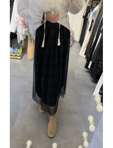 Ciemnozielona spódnica // 3559