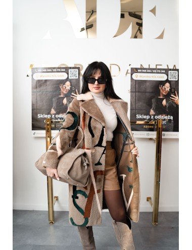 2w1 dwustronny kożuch naturalny // 2412