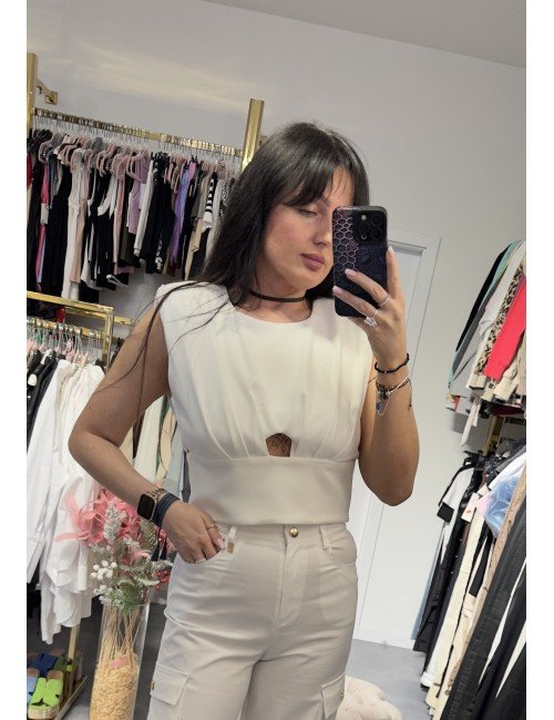 Biała bluzka od Monique Garconne // 3578