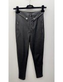 Czarne spodnie z ekoskóry // 3685