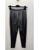 Czarne spodnie z ekoskóry // 3685