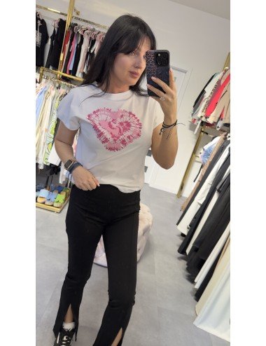 Bawełniany T-Shirt z sercem // 3697