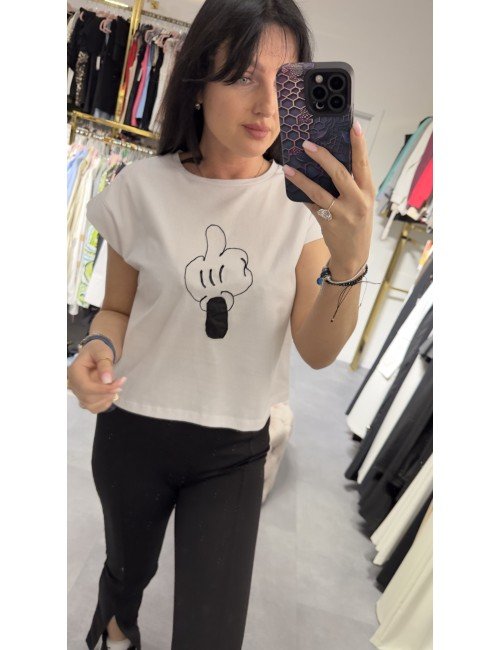 Biały bawełniany T-Shirt od Souvenir // 3715