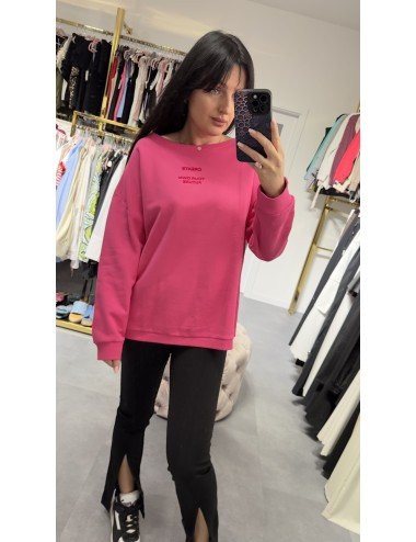 Różowa bawełniana bluza // 3727