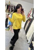Żółta bawełniana bluza // 3896