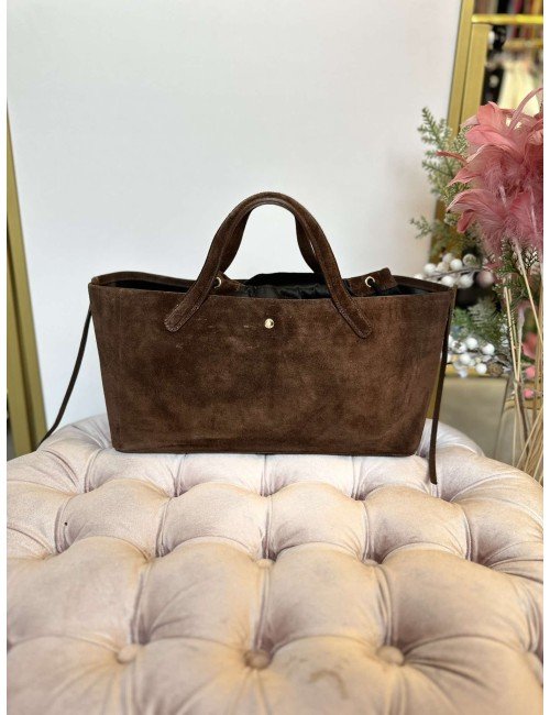 Brązowa Torebka Skórzana AdoreDanew | Torba Tote Bag z Naturalnej Skóry Licowej - Szyta w Turcji