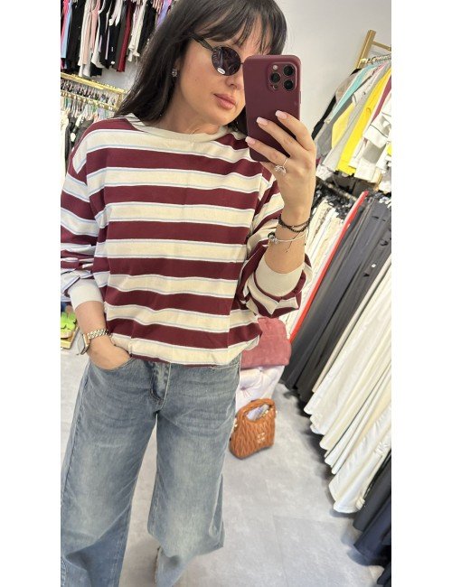 Bawełniana bluza od Lumina w paski // 3947