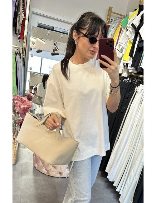 Biały bawełniany T-Shirt // 3958