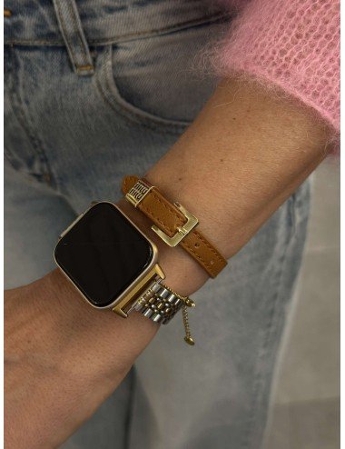 skóra naturalna, bransoletka na rękę // 3985